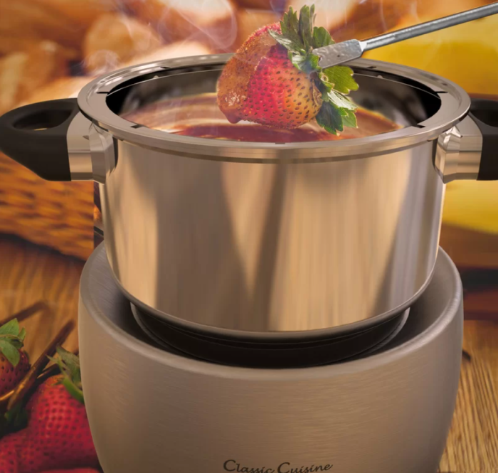 Classic Cuisine Stainless Steel Fondue Set - Image 3