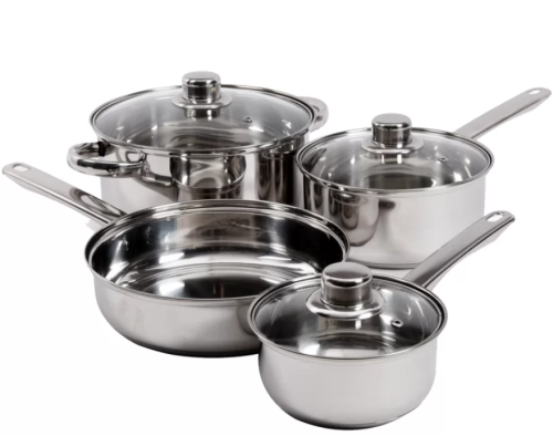 Gibson 7-Piece Stainless Steel Cookware Set