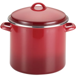 Rachael Ray Enamel on Steel 12-Quart Stockpot with Lid