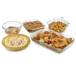 Libbey Baker's Basics 6-Piece Glass Casserole Baking Dish Set with Cover