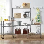 Alberty 54" H x 36" W x 14" D 4 Shelf Shelving Unit