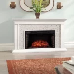 White Ceonna 60.25'' W Electric Fireplace